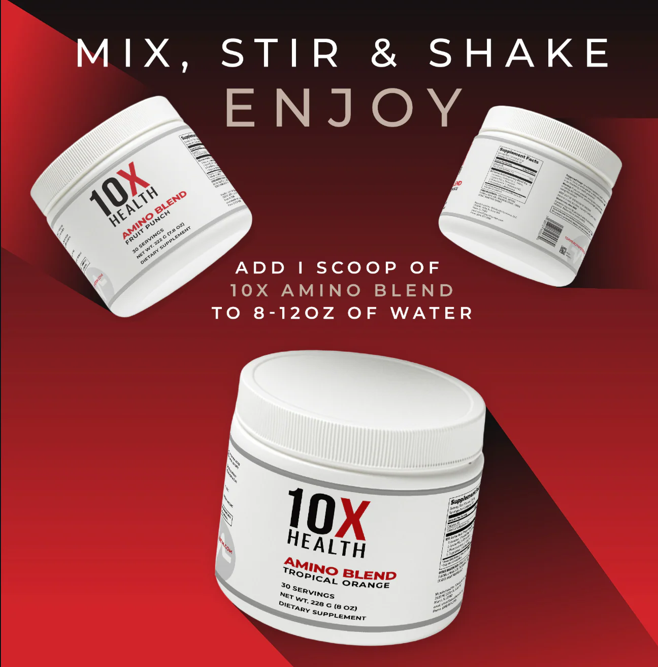 10X Amino Blend - Fruit Punch - Image 3