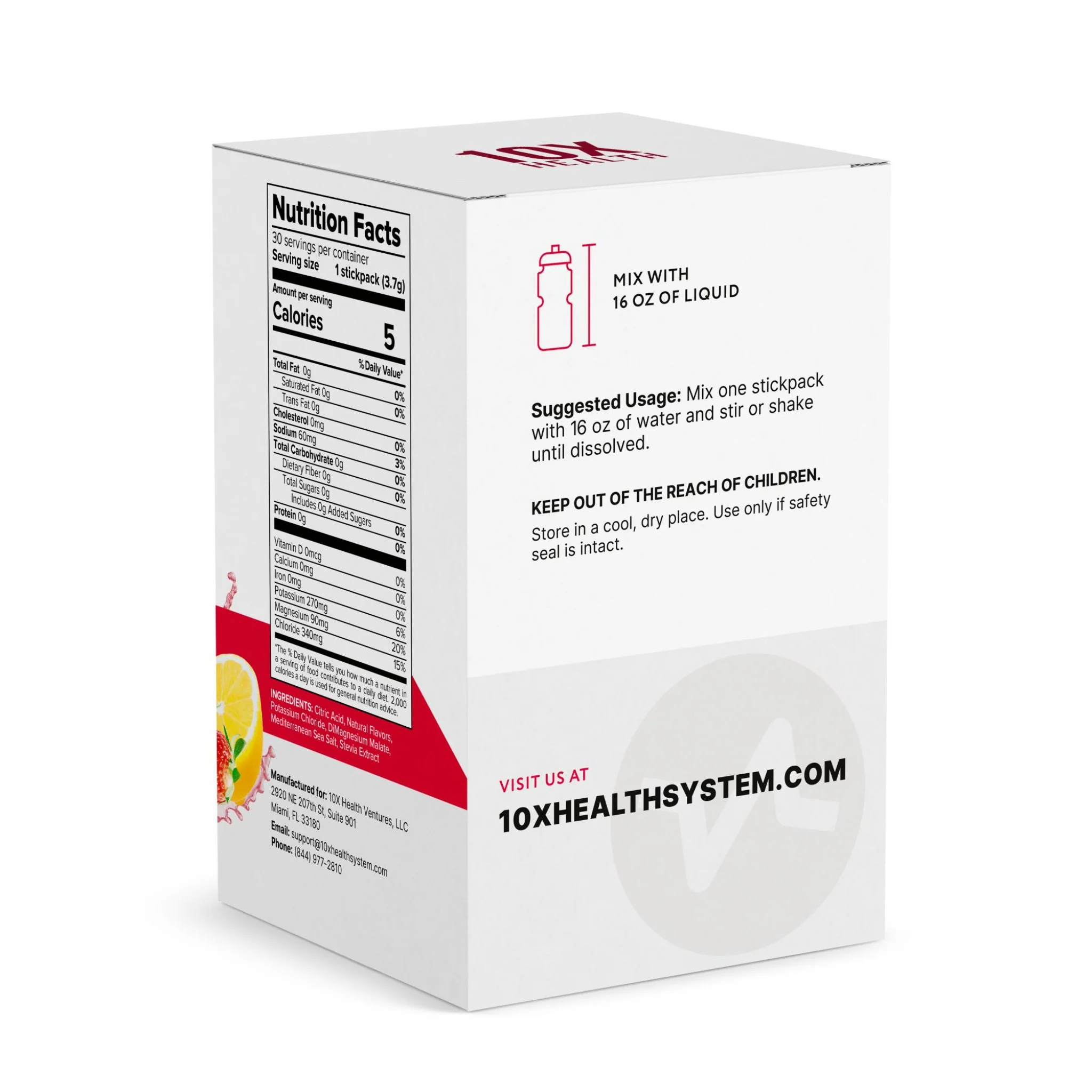 10X Electrolytes - Strawberry Lemonade - Image 3